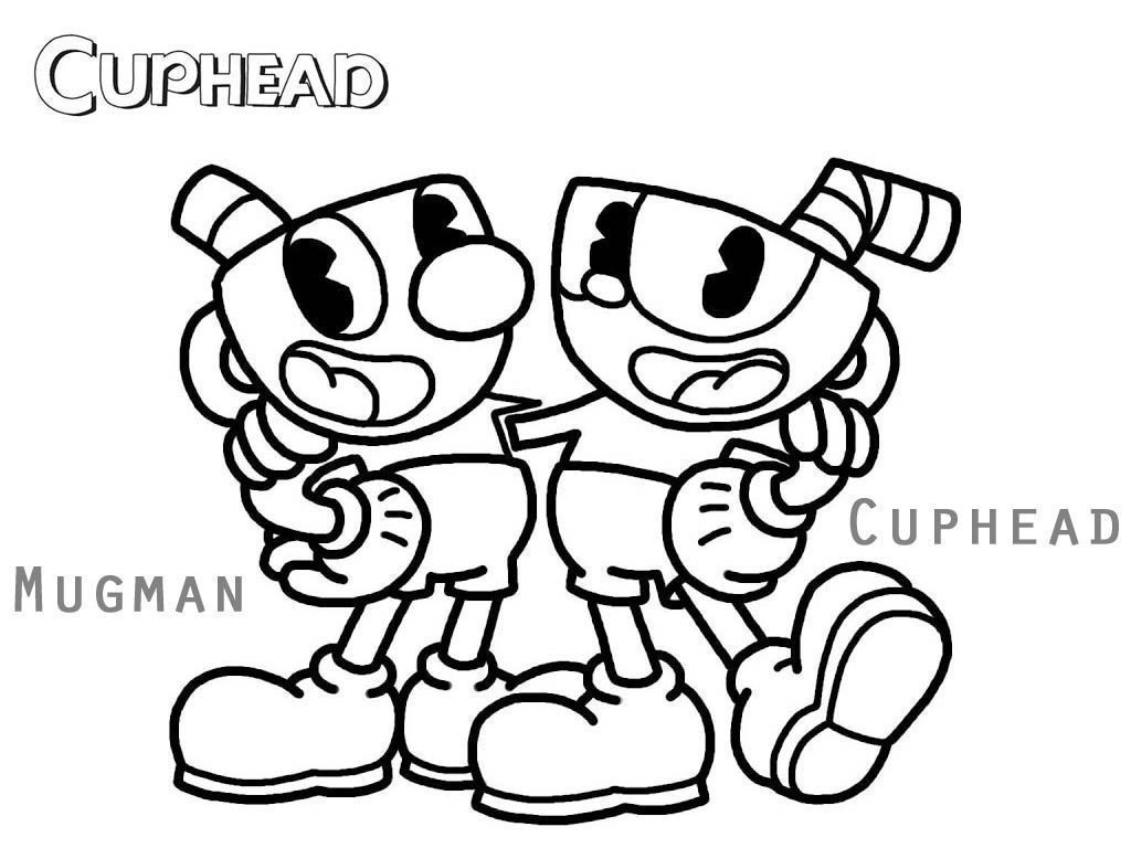 dibujos de cuphead para imprimir y colorear