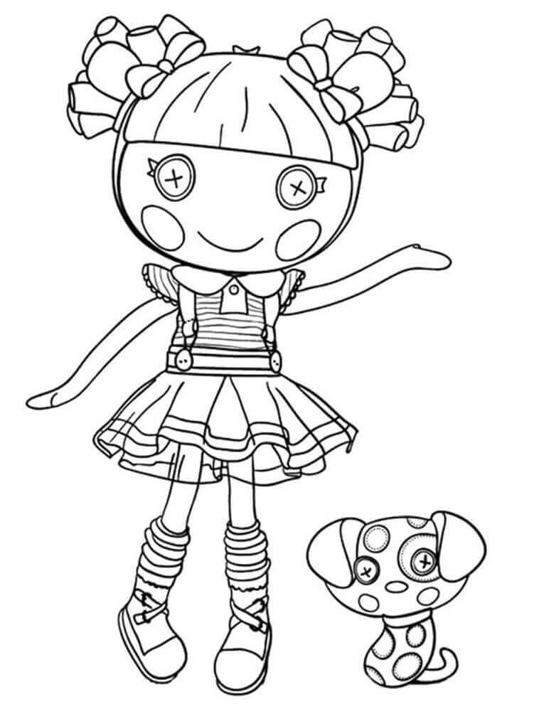 dibujos de lalaloopsy para imprimir y colorear