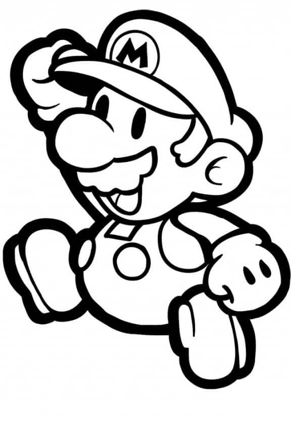 dibujos de mario para imprimir y colorear