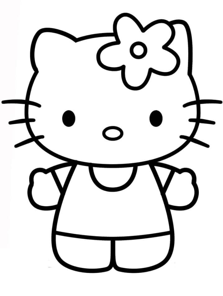 dibujos para colorear hello kitty