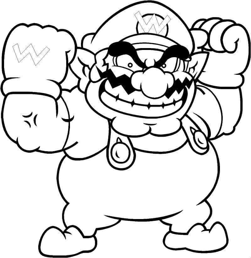 wario para colorear