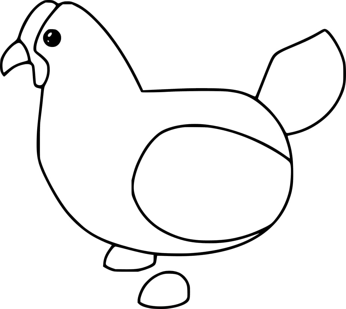 adopt me chicken coloring pages