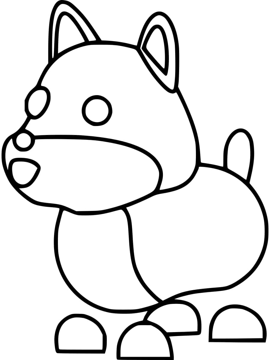 adopt me dog coloring pages