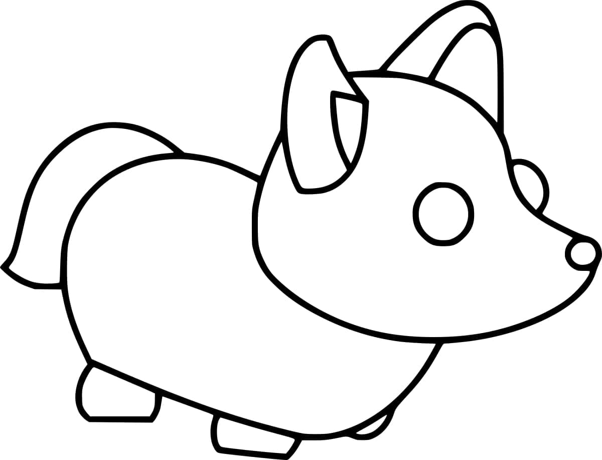 adopt me fox coloring pages