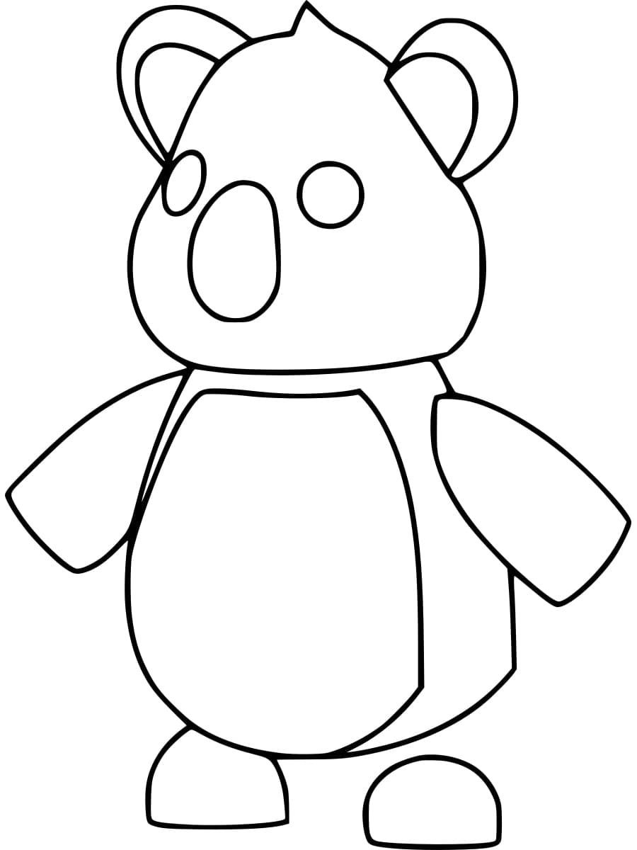 adopt me koala coloring pages