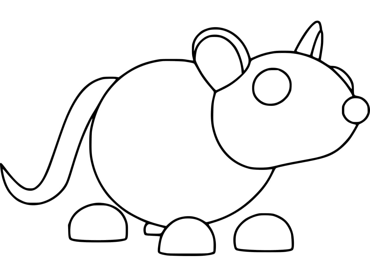 adopt me mouse coloring pages