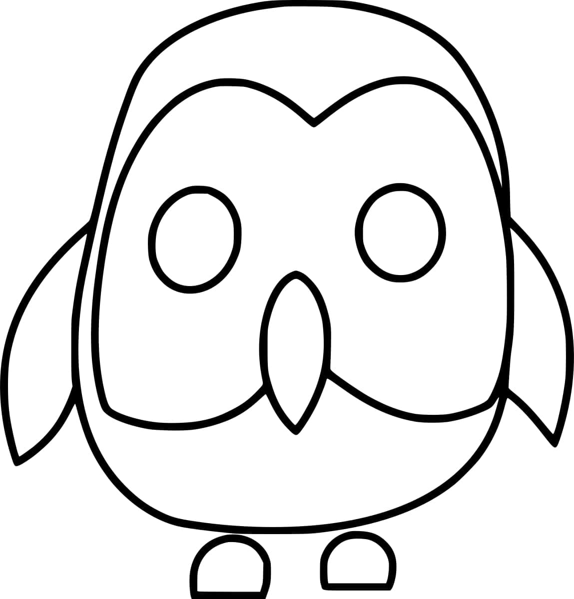 adopt me owl coloring pages