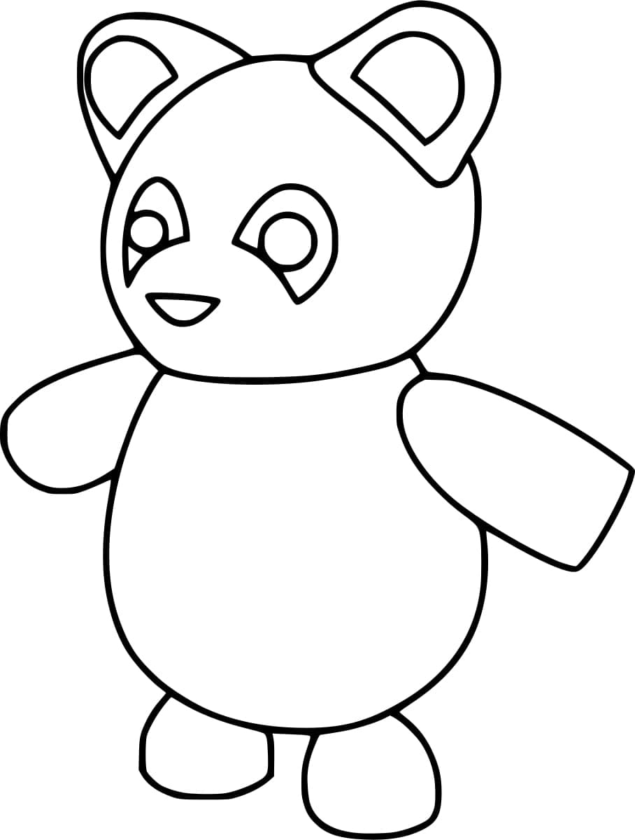 adopt me panda coloring pages