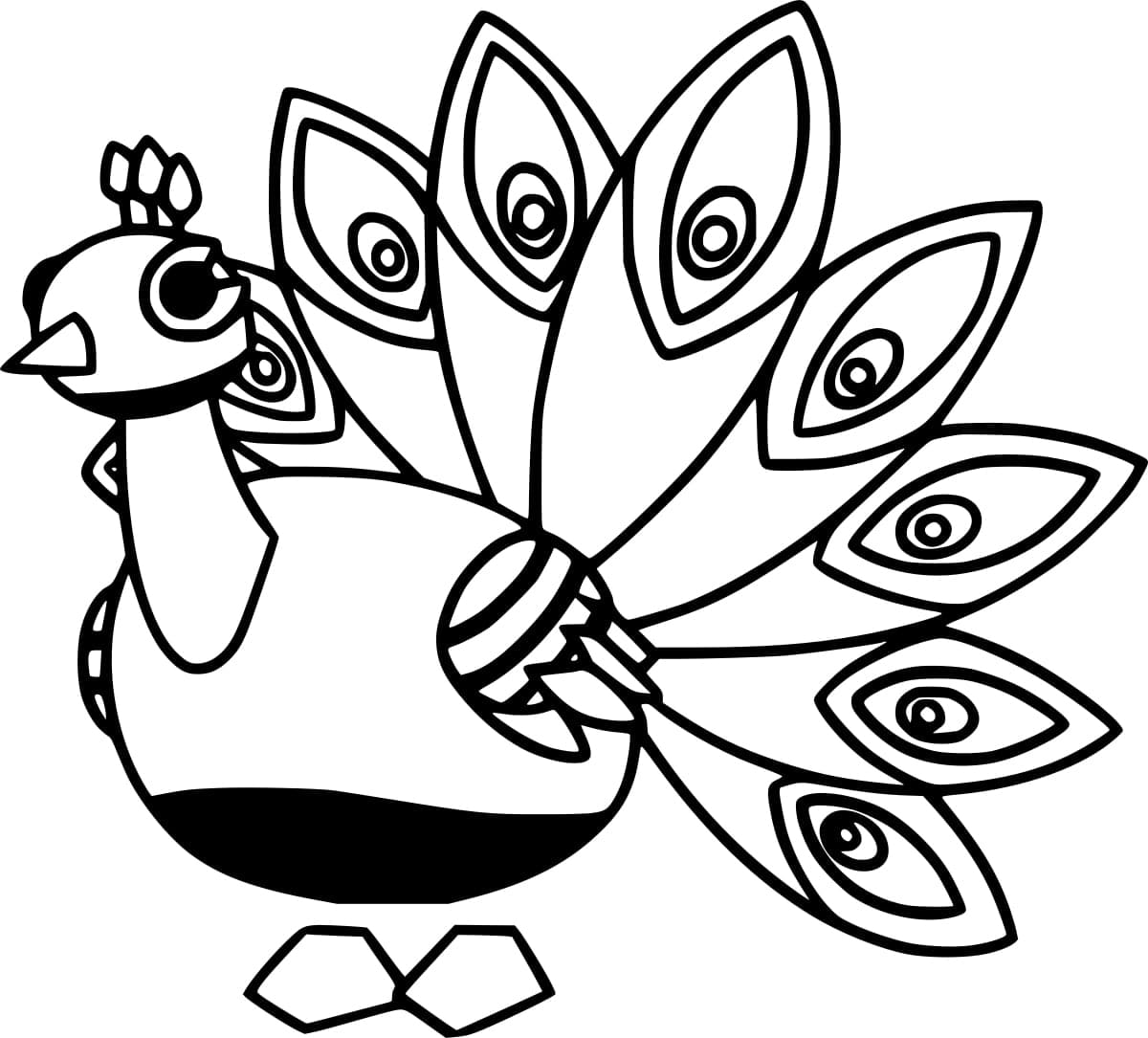 adopt me peacock coloring pages