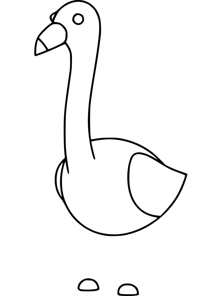 adopt me swan coloring pages