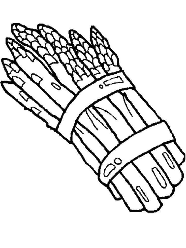 asparagus for kids coloring page