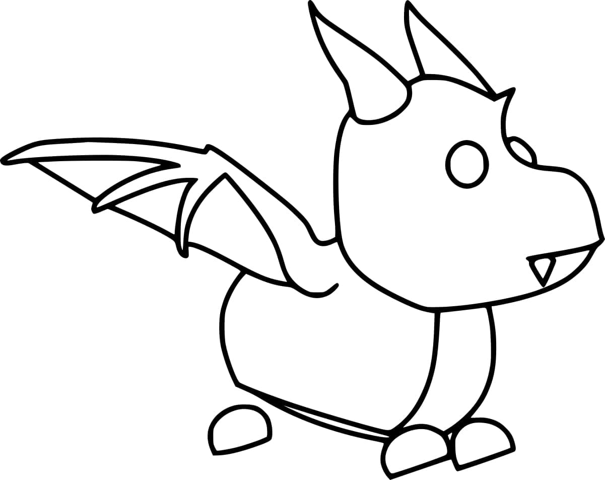 dragon adopt me coloring pages