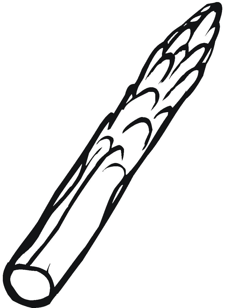 free asparagus coloring page