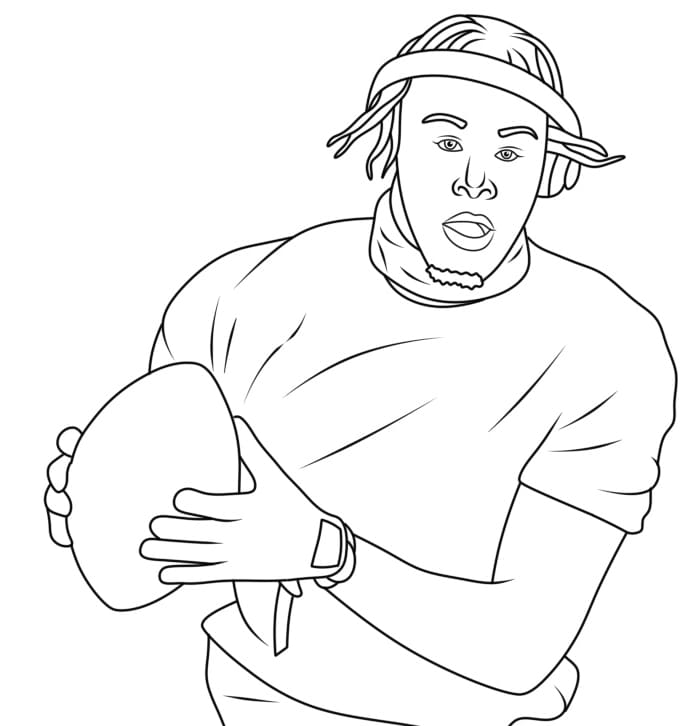 justin jefferson is cool coloring page