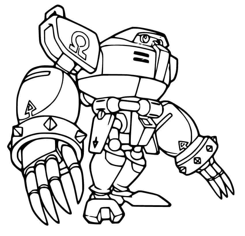 e 123 omega from sonic coloring page