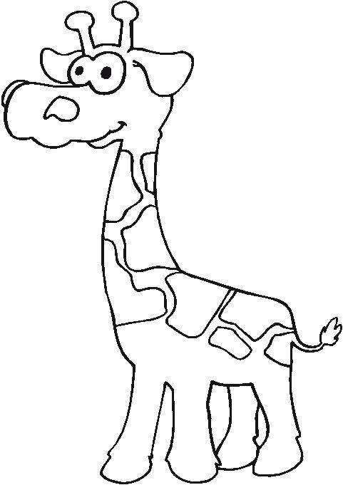 Desenhos para colorir de desenho de uma girafa para colorir online  
