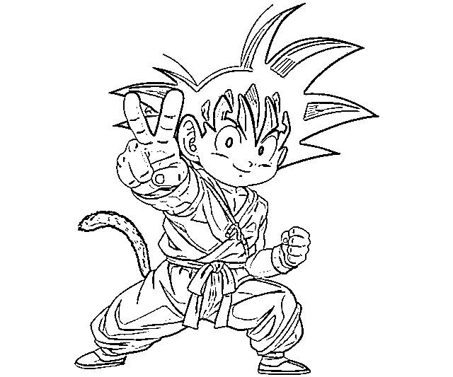 Desenhos do Goku para colorir