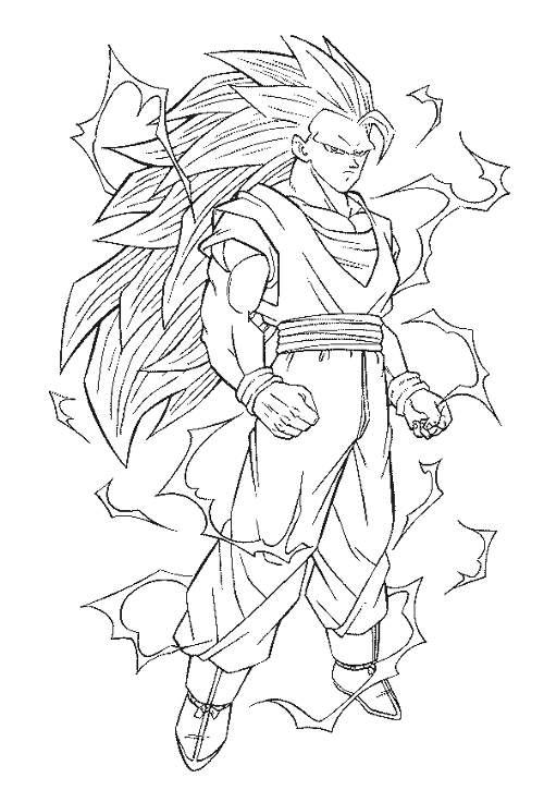 Goku desenhos para colorir, confira