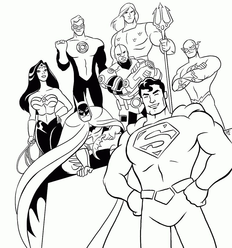 Desenhos de Super Heróis para Imprimir e Colorir