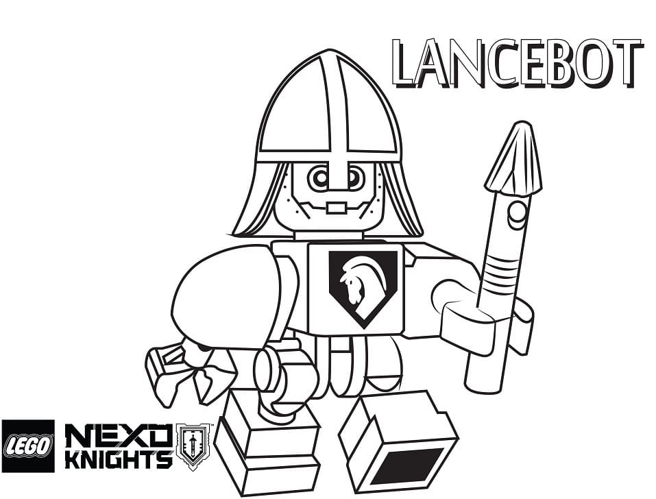Desenhos de Lego Nexo Knights para Imprimir e Colorir