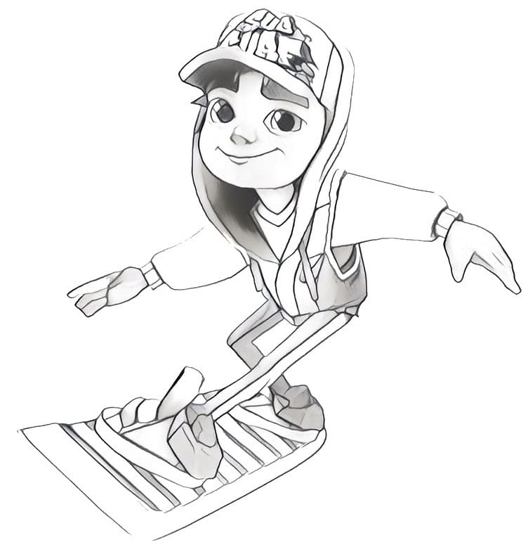 How to Draw Zuri from Subway Surfers (Subway Surfers) Step by Step