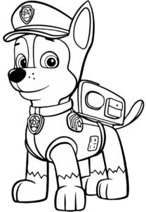 patrulha canina para colorir