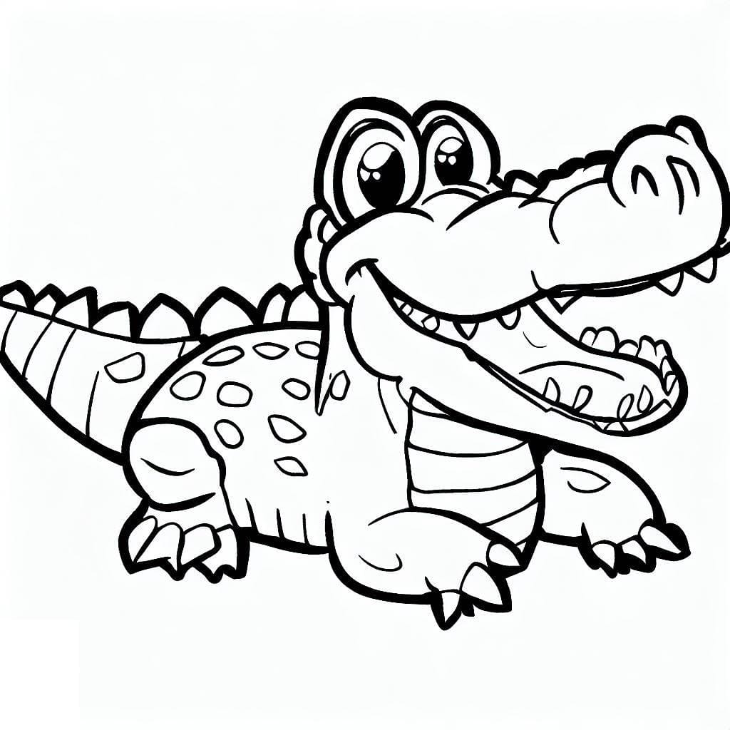 Crocodilo para Colorir