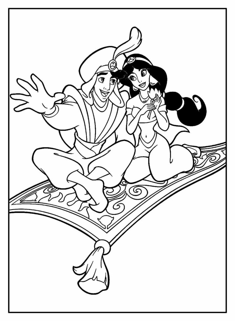 Aladdin para Colorir