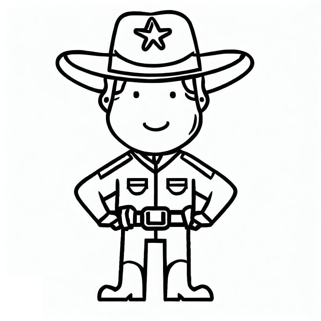 Desenhos para Colorir Xerife