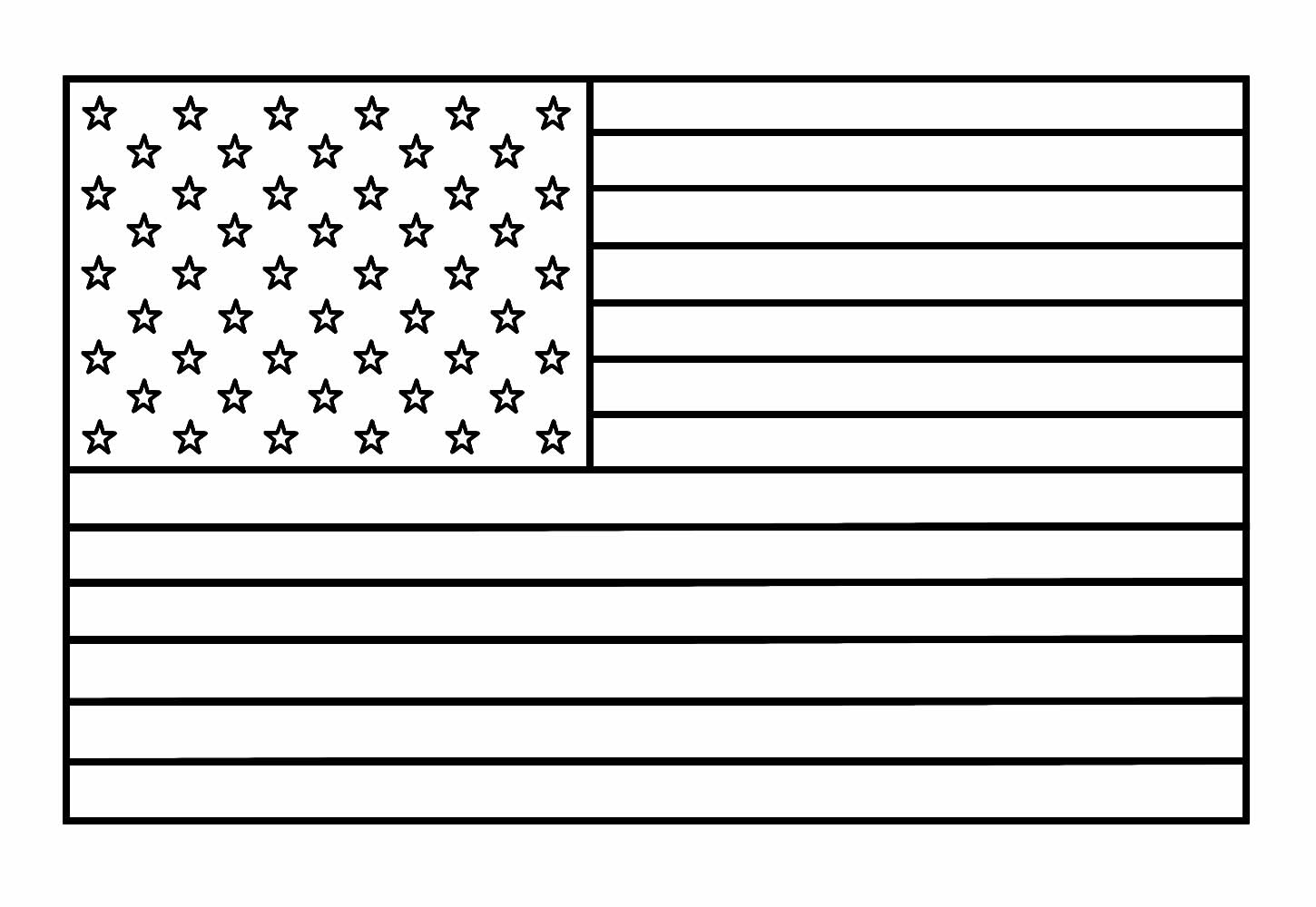 Bandeira dos Estados Unidos para Colorir