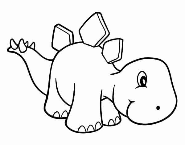 Dinossauro Bebê para imprimir e colorir