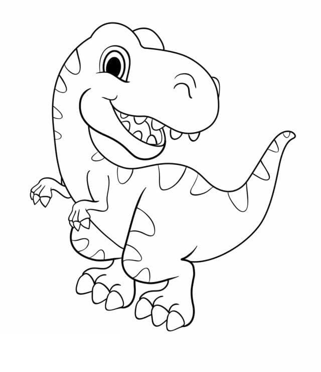 Desenhos de Dinossauro Bebê para pintar