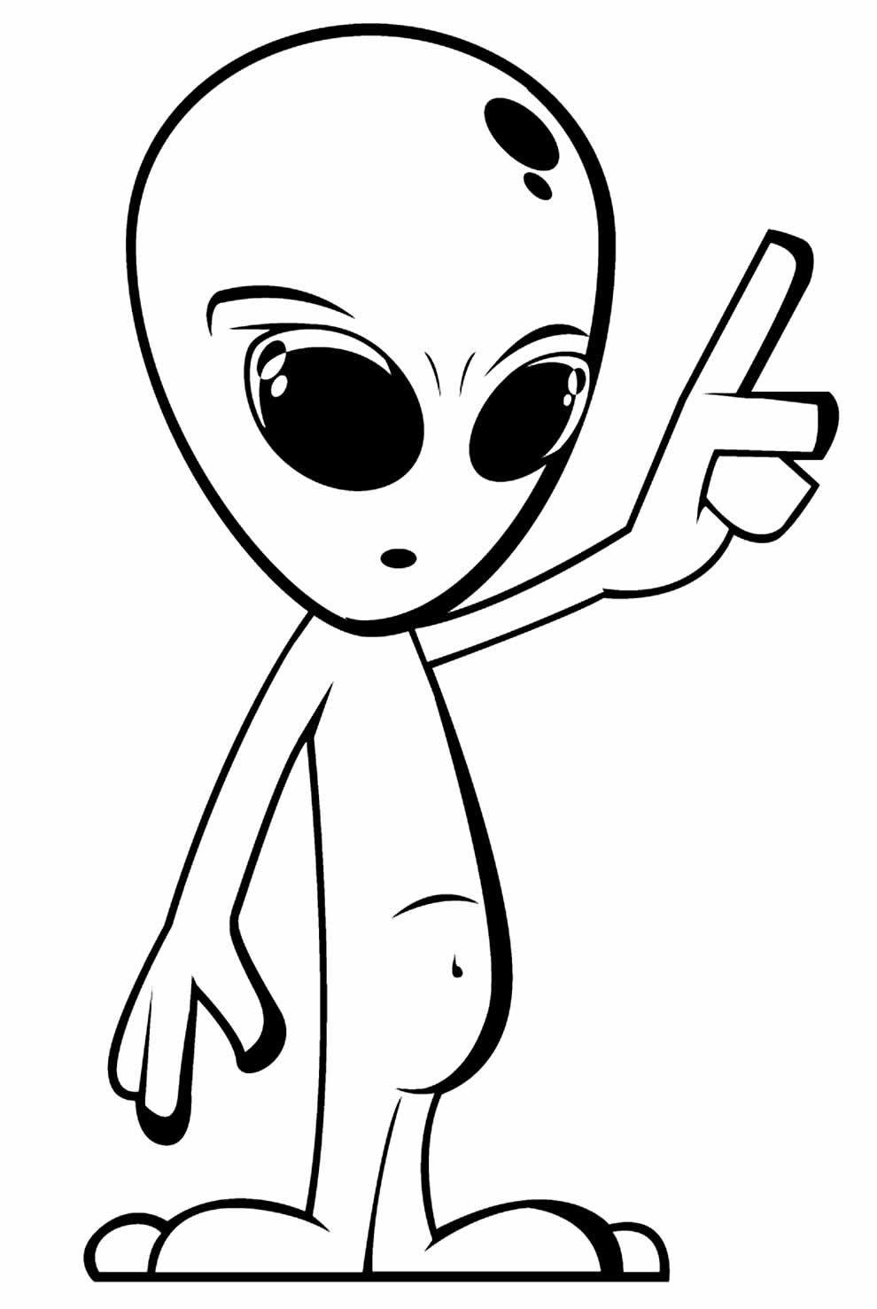 desenhos de alienígena para pintar