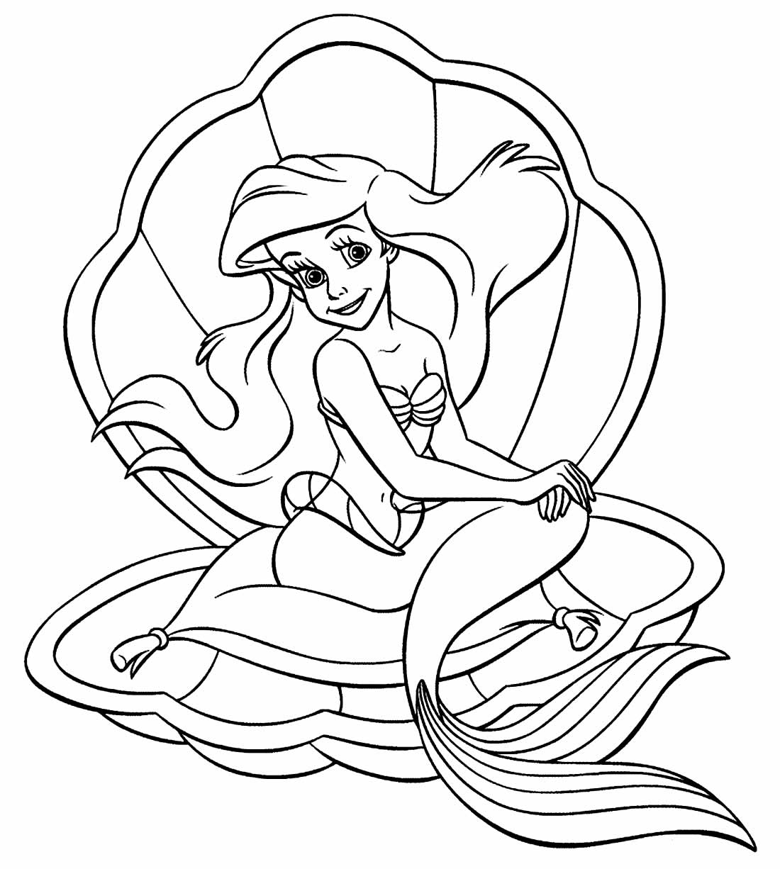 Desenhos da Pequena Sereia para Imprimir