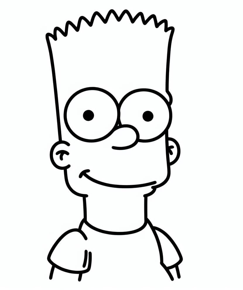Bart Simpson para Colorir