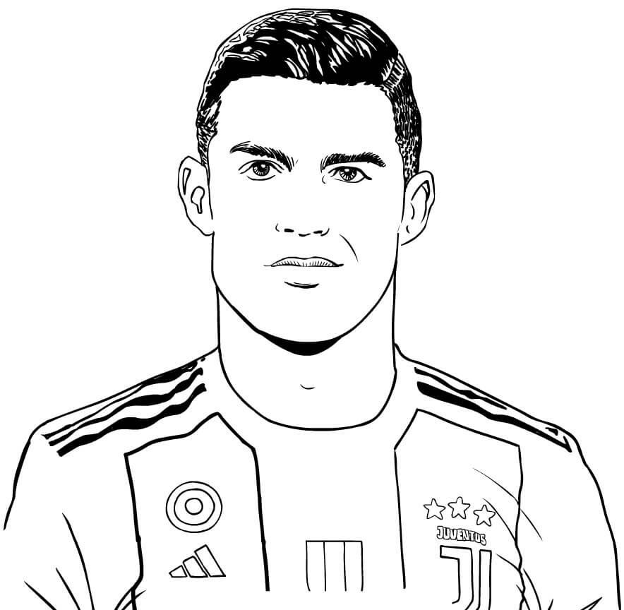 Desenhos para Colorir Cristiano Ronaldo
