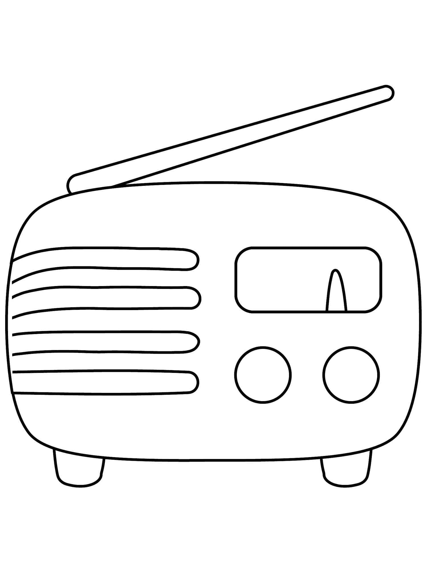 Desenhos de Radio para Imprimir e Colorir