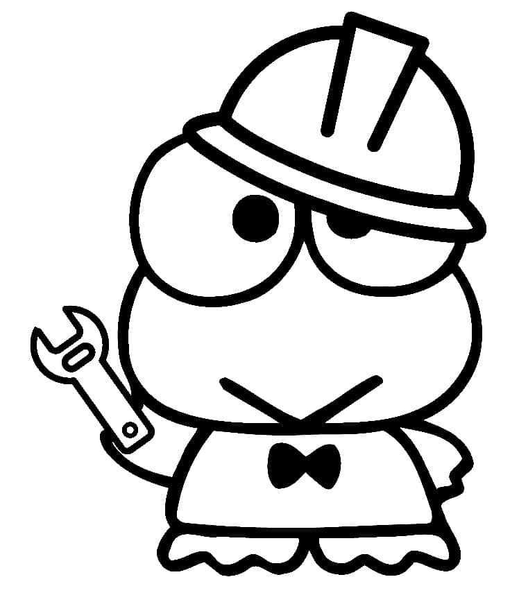 desenho de imprimível keroppi para colorir