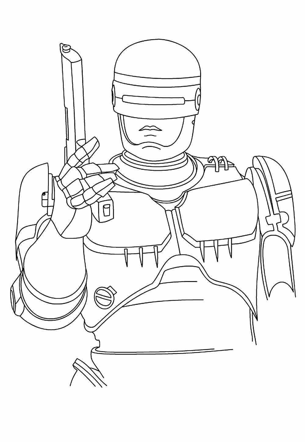 Robocop para Colorir