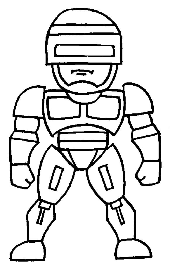 desenhos de robocop para imprimir e pintar