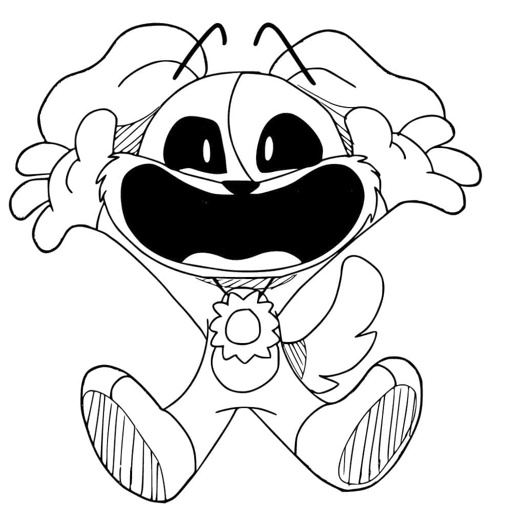 desenho de dogday para crianças de 2 ano para colorir