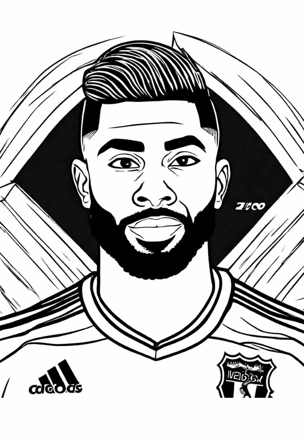 desenho de gabigol para pintar grátis