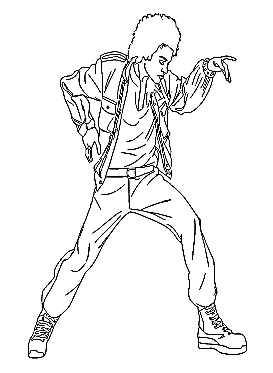 desenho de michael jackson para pintar em pdf