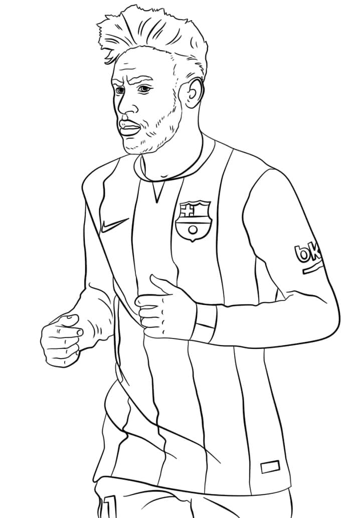 desenho para imprimir do neymar pdf