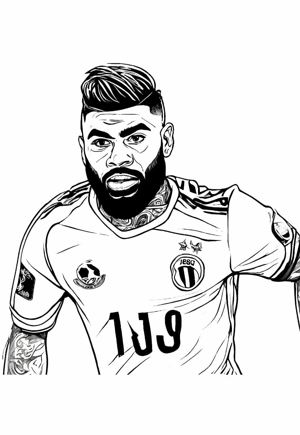 desenho pintura de gabigol para imprimir e colorir gratuitamente