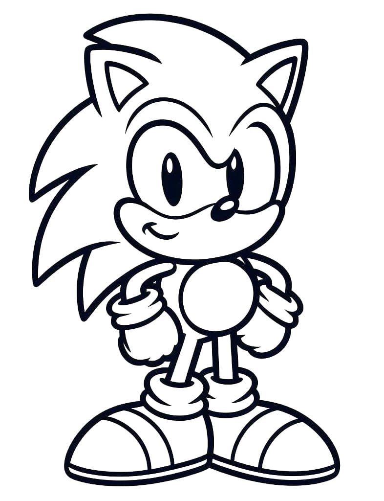 desenhos de sonic the hedgehog para colorir