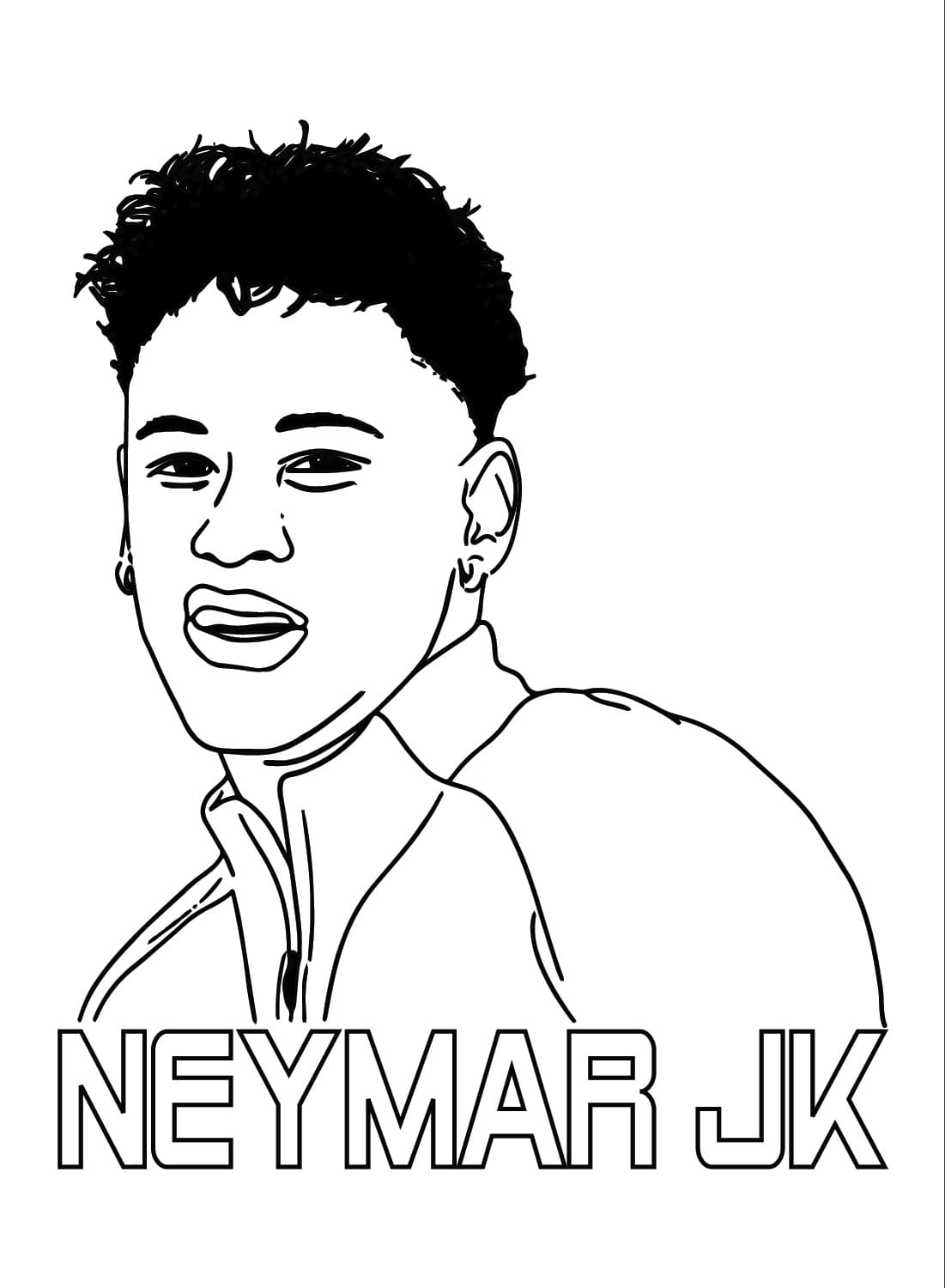 desenhos do neymar junior para imprimir