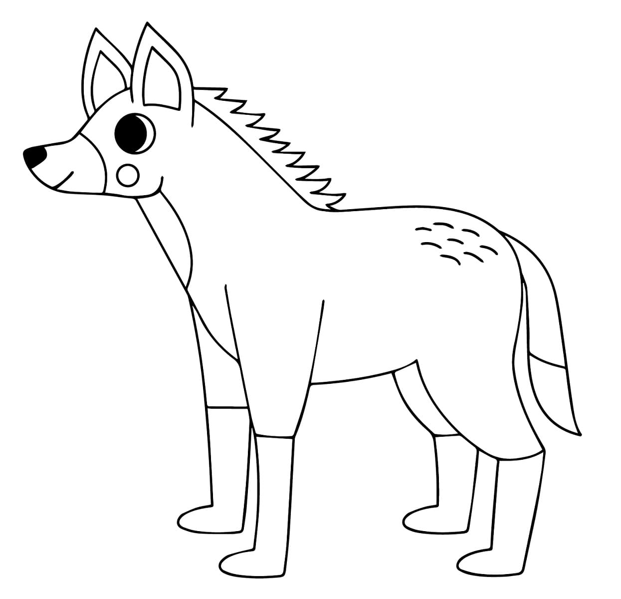 lobo guará para colorir