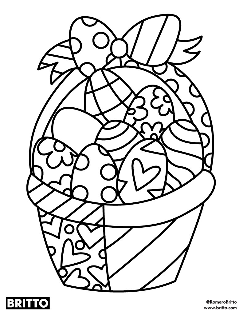 baixar desenho cesta de pascoa romero britto pdf