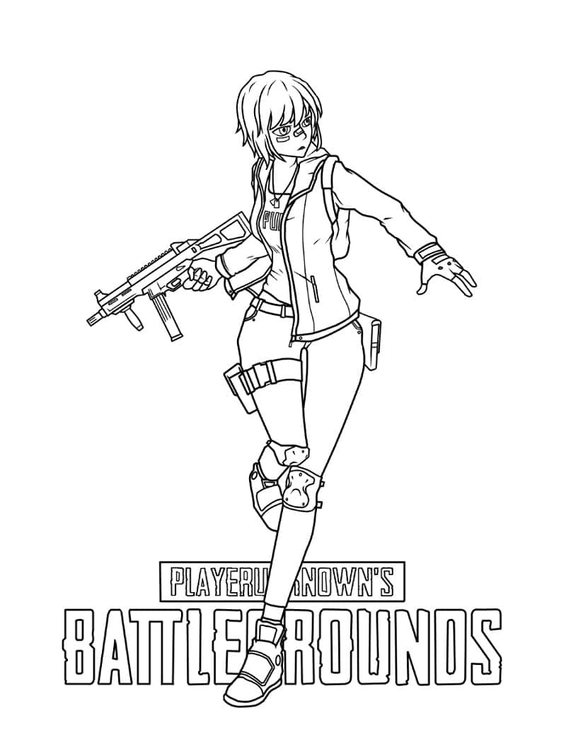 desenho do jogo pubg para imprimir e pintar